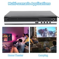 DVD prehrávač Yanmis k televízoru, rozlíšenie 1080P HD, bez obmedzenia regiónov (regióny 1-6), USB port, HDMI a RCA výstup, diaľkové ovládanie, UK zástrčka 5
