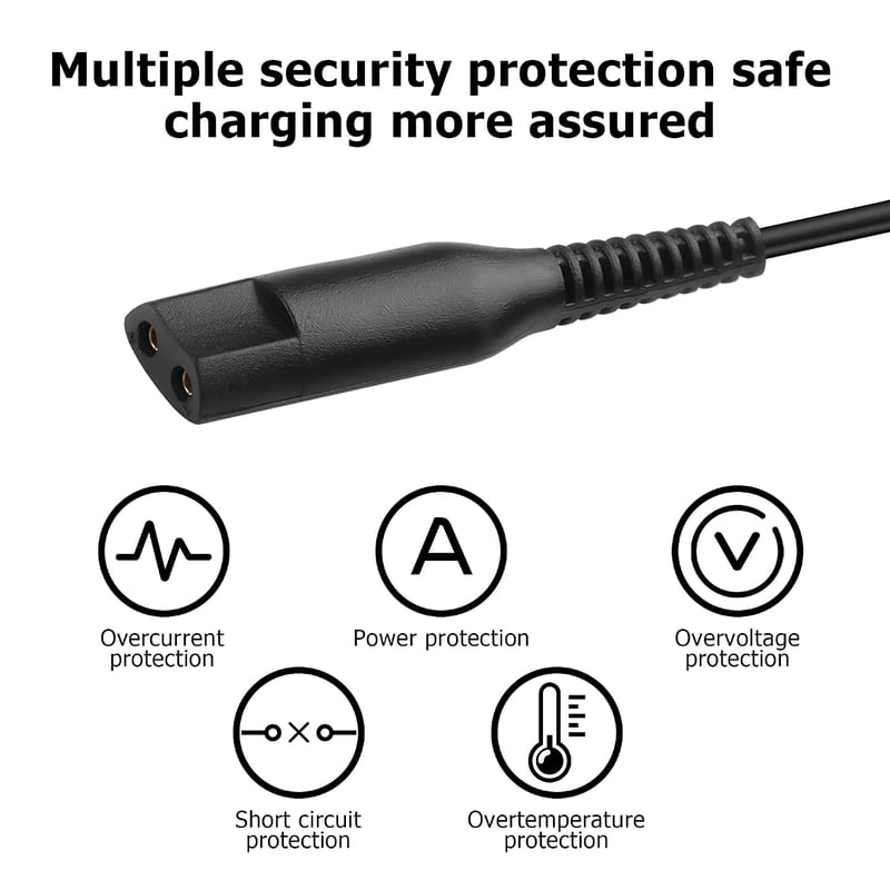 YAODHAOD 5.9V töltőkábel Braun HC5090 HC5050 HC5030 hajvágóhoz