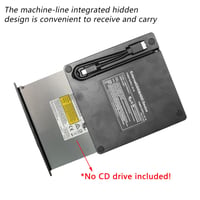 Externý box na DVD mechaniku YAODHAOD, rozširujúci box na optickú mechaniku, inštalačný rámček pre CD-ROM, USB 2.0, 12,7 mm 3