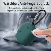 Ochranné puzdro YAODLE pre slúchadlá Samsung Galaxy Buds Live, Buds2 a Buds2 Pro, s karabínou, nárazuvzdorné, odolné voči odtlačkom prstov a oderu, čierne 6