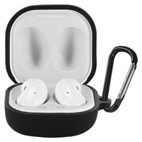 Ochranné puzdro YAODLE pre slúchadlá Samsung Galaxy Buds Live, Buds2 a Buds2 Pro, s karabínou, nárazuvzdorné, odolné voči odtlačkom prstov a oderu, čierne 1