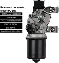 YAOPEI Clio MK3 Első Ablaktörlő Motor 7701061590 2