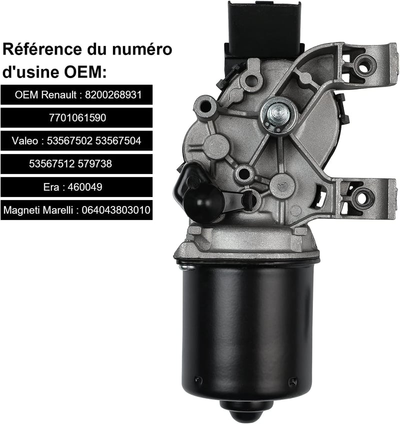 YAOPEI Clio MK3 Első Ablaktörlő Motor 7701061590