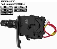 YAOPEI Irányjelző Kapcsoló Renault Clio 3 MK3 Modus Kangoo 2 Modellekhez - OEM 8201590638 - Kormányoszlop Bal Oldali Kapcsoló 2