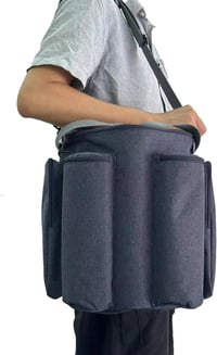 Yaowanguan Bose S1 Pro System Hordtáska - Kék-Szürke Védőtok Vállpánttal PA Hangrendszerhez 6