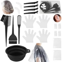 Set de 18 ustensile pentru vopsirea părului YAOYYG - pentru colorarea părului DIY, set cu pensule și accesorii 1
