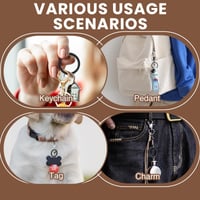 YAOYYG 28 mm Čierny okrúhly krúžok na kľúče 30 ks s dvojitým bezpečnostným zámkom pre auto, domov a kanceláriu 7