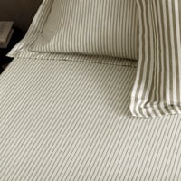 Napínacia plachta Yard Hebden s tenkým prúžkom – ultra jemná, 100 % bavlna, krtkovo hnedá, Super King 180x200x32 cm 2