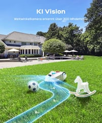 YARDCARE M800Plus robotfűnyíró GPS + 3D kamerával, 800 m², kábel nélkül 6