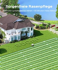 YARDCARE M800Plus robotfűnyíró GPS + 3D kamerával, 800 m², kábel nélkül 5