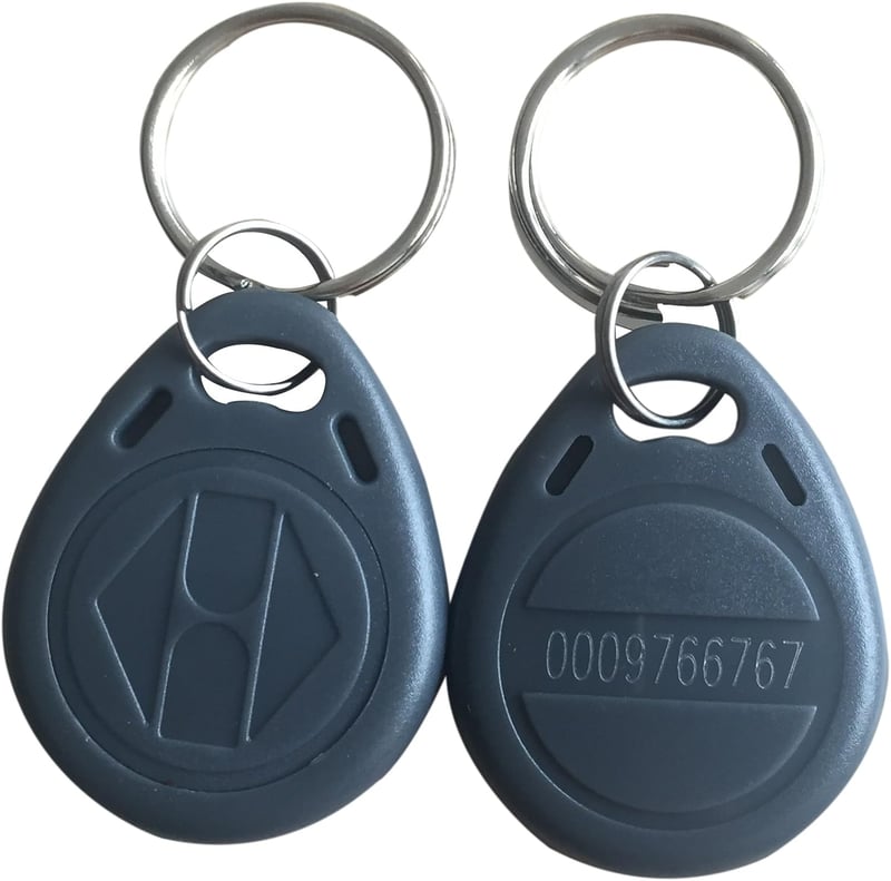 YARONGTECH RFID Proximity Tag 125kHz EM4100 Intelligens Azonosító Címke Szürke Kerek 10 darabos Csomag