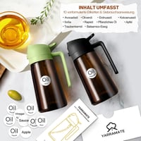 YARRAMATE 470ml Sötét Olajpermetezõ UV Védelemmel, Konyhai Olajszóró Üveg Grillezéshez 3