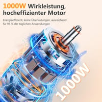 YASHE 1000W Merülőmixer 5 az 1-ben Rozsdamentes Acél Sebességszabályzóval 2
