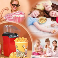 YASHE 1200W Popcorn Maker Forró Levegős Popcorn Gép Piros Egygombos Kezelés 8