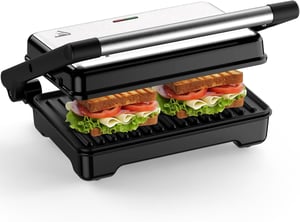 YASHE toster za sendviče Panini Grill, XXL neprianjajuće ploče, 1500W