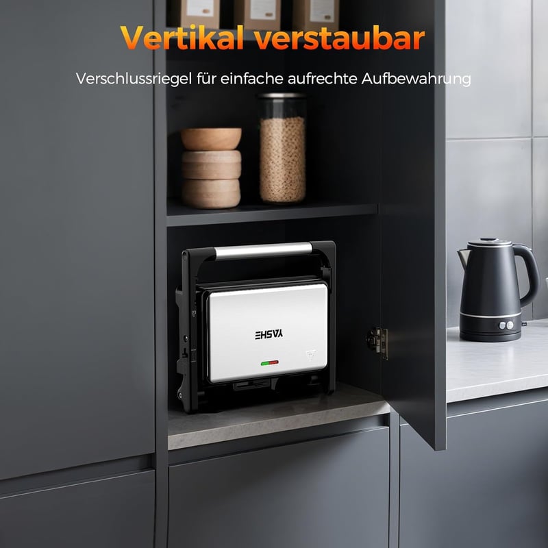 YASHE 1500W Panini Grill XXL Szendvicssütő Automata Hőmérséklet Szabályozással