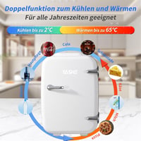YASHE 4 literes mini hűtőszekrény kozmetikumokhoz, italokhoz, 220V/12V termoelektromos hűtés-fűtés 3