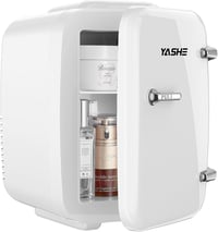 YASHE 4 literes mini hűtőszekrény kozmetikumokhoz, italokhoz, 220V/12V termoelektromos hűtés-fűtés 9