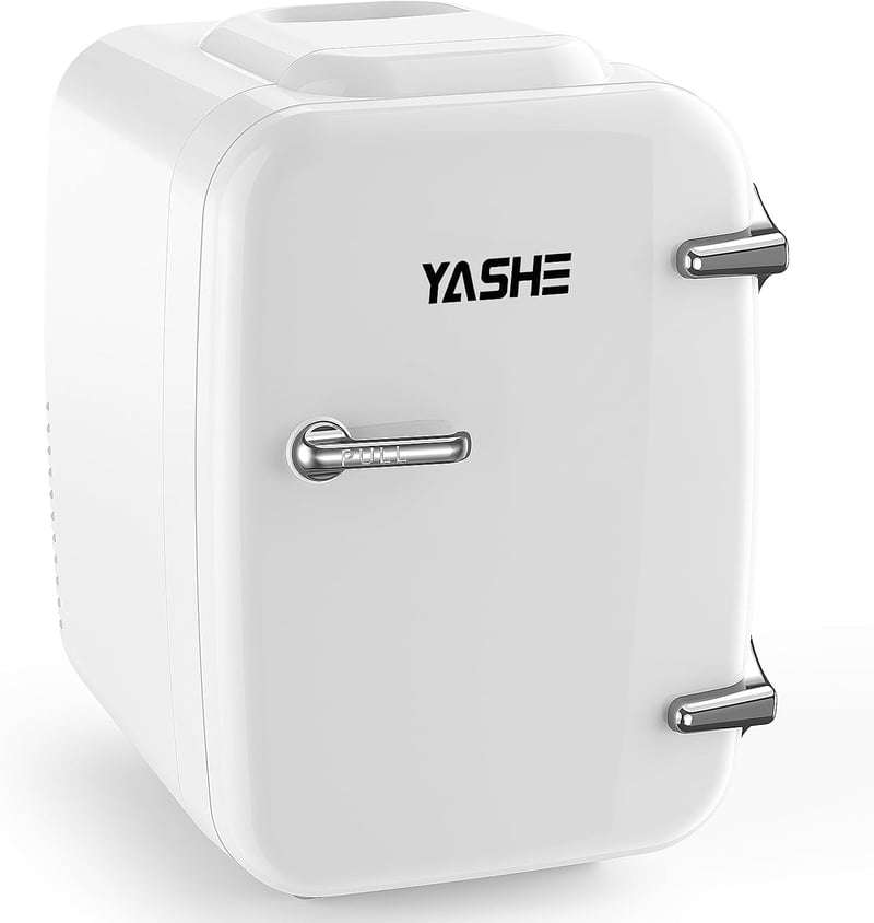 YASHE 4 literes mini hűtőszekrény kozmetikumokhoz, italokhoz, 220V/12V termoelektromos hűtés-fűtés
