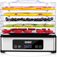YASHE 5 szintes élelmiszer szárító 400W időzítővel húshoz gyümölcshöz zöldséghez 9