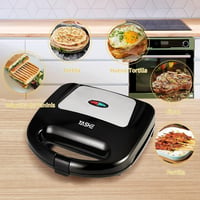 YASHE 750W szendvicssütő rozsdamentes acél, automata hőmérséklet szabályozás 5