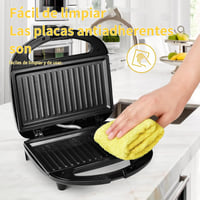 YASHE 750W szendvicssütő rozsdamentes acél, automata hőmérséklet szabályozás 4