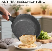 YASHE 9 részes edénykészlet, tapadásmentes, összecsukható, minden tűzhelyre, fekete - Grau 3