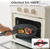 YASHE 9 részes edénykészlet, tapadásmentes, összecsukható, minden tűzhelyre, fekete - Grau 5