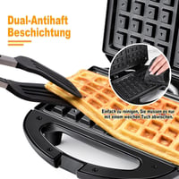YASHE Belga Gofrisütő Dupla Adag Automata Hőmérséklet Szabályozás 750W 2