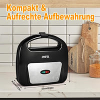 YASHE Belga Gofrisütő Dupla Adag Automata Hőmérséklet Szabályozás 750W 6