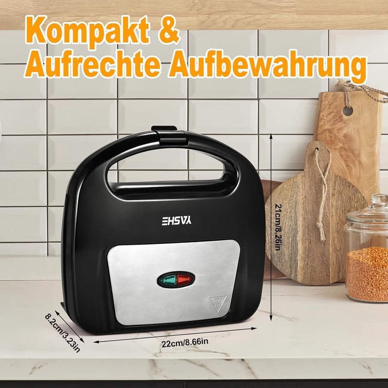 YASHE Belga Gofrisütő Dupla Adag Automata Hőmérséklet Szabályozás 750W