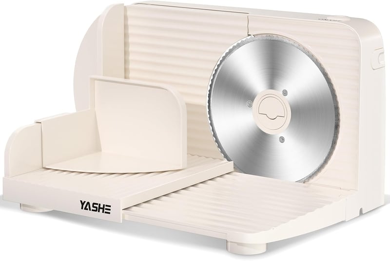 YASHE Elektromos Összecsukható Szeletelő 180W, 17cm Fűrészelt Pengével, 0-15mm Vastagság