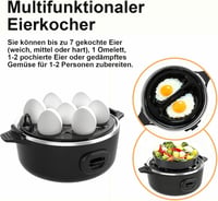 YASHE Elektromos Tojásfőző 7 Tojáshoz Kemény Puha Főzéshez Omlett Készítő 5