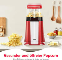 YASHE Retro Popcorn Maker 1200W Forró Levegős Olajmentes Popcorn Gép Mérőpohárral 2