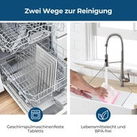 Sušička potravín YASHE z nehrdzavejúcej ocele s 9 podnosmi, 1000 W, LED displej, regulácia teploty 35-75 °C, 48-hodinový časovač, sušička ovocia a zeleniny 4
