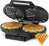 YASHE Szív alakú dupla gofrisütő, 1200W, 5 hőfok, tapadásmentes bevonat 8