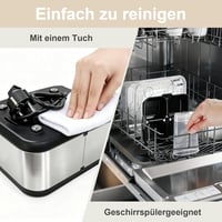 YASHE Tojásfőző Rozsdamentes Acél 8 Tojáshoz Lágy Kemény Főzéshez Mérőpohár 7