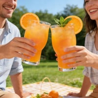 YASHIIN 2 ks poháre so širokým hrdlom (510 ml) s viečkom a sklenenou slamkou – nepriepustné, na ľadovú kávu, smoothie, ovocné šťavy a kokteily 3
