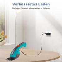 Nabíjačka Yattoper pre nožnice na trávu Gardena ClassicCut Li 9853/9854/9855 ComfortCut Li 9856/9857/9858, čierna 3