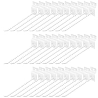Yauhar 30 kom. bijelih zidnih kuka za panel, 20,3 cm, čvrste metalne vješalice za zidne panele, garaže, trgovine i maloprodaju 1