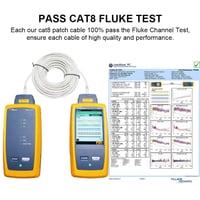 Yauhody Cat 8 Ethernet kábel 40 Gbps 3m RJ45 árnyékolt hálózati kábel fehér 7