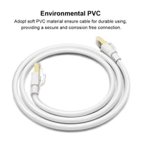 Yauhody Cat 8 Ethernet kábel 40 Gbps 3m RJ45 árnyékolt hálózati kábel fehér 5