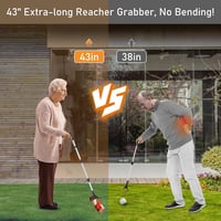 YAUNGEL 108 cm összecsukható fogó mágneses gripper 360° forgatható szemétcsipesz - 108cm, orange 4