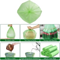 YAWAHOME Komposztálható Szemeteszsák 20L 100db Biológiailag Lebomló Kukaszsák - 100 stück (1er Pack), 20L 100pcs 3