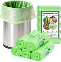 YAWAHOME Komposztálható Szemeteszsák 20L 100db Biológiailag Lebomló Kukaszsák - 100 stück (1er Pack), 20L 100pcs 1