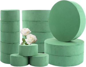 Burete floral YAYODS pentru flori naturale - verde - 16,5x8x4 cm, 16 buc.