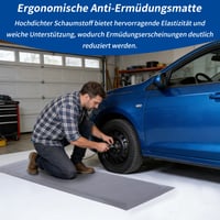 Covoraș anti-oboseală ybaymy pentru lucru în picioare 60x152 cm, covor ergonomic pentru birou și bucătărie 6