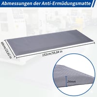 Covoraș anti-oboseală ybaymy pentru lucru în picioare 60x152 cm, covor ergonomic pentru birou și bucătărie 2
