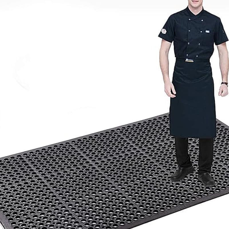 ybaymy Csúszásmentes Gumiszőnyeg 210x90cm Konyhai Drénezőanyag Fáradságcsökkentő