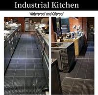 ybaymy Csúszásmentes Gumiszőnyeg 210x90cm Konyhai Drénezőanyag Fáradságcsökkentő 2